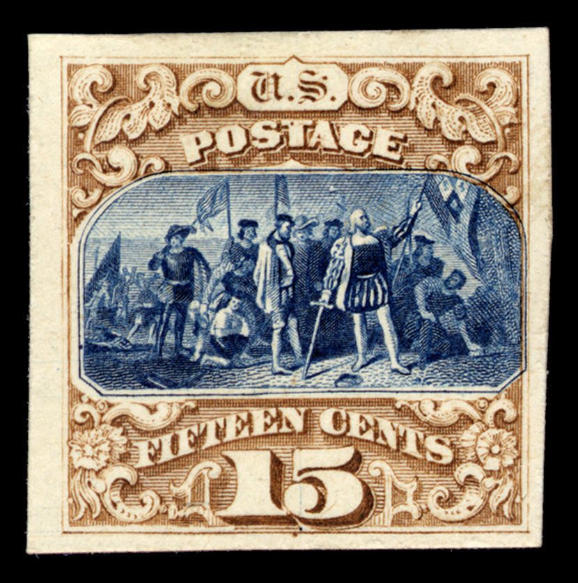 1869 US 1869 15c Landing of Columbus Invert